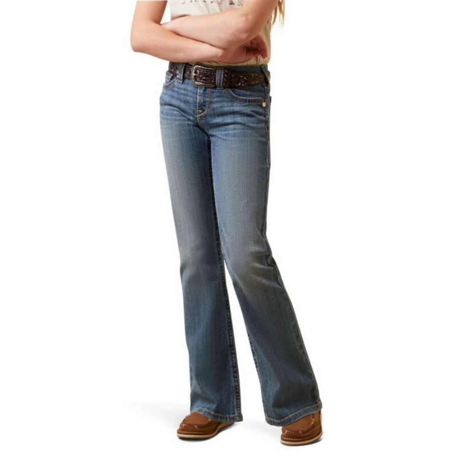 Kids Jeans * | Ariat Girls R.E.A.L. Leila Boot Cut Jeans 10043206