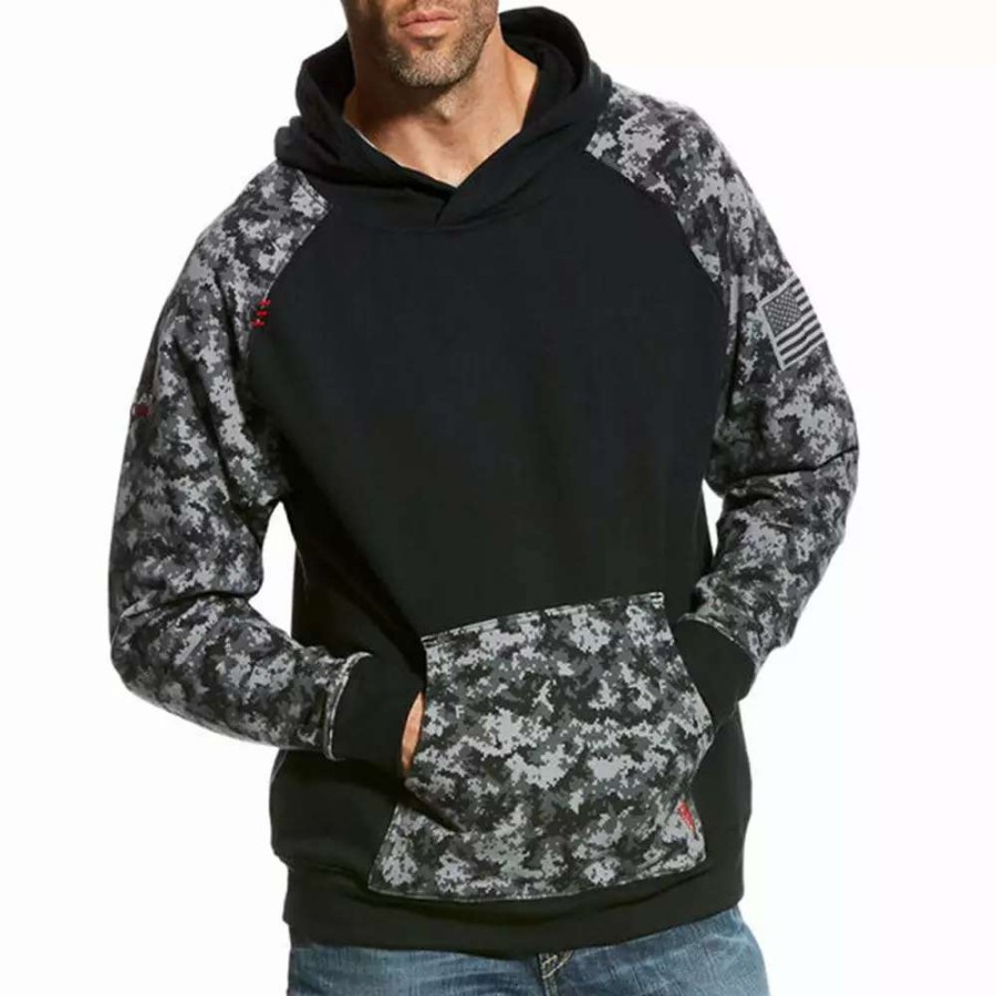 Fr/Work * | Ariat Mens Fr Durastretch Patriot Hoodie 10023989