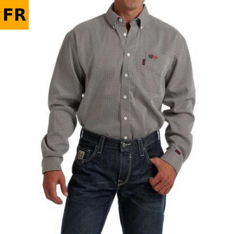 Fr/Work * | Cinch Mens Long Sleeve Fr Shirt Wlw3002009-Tan