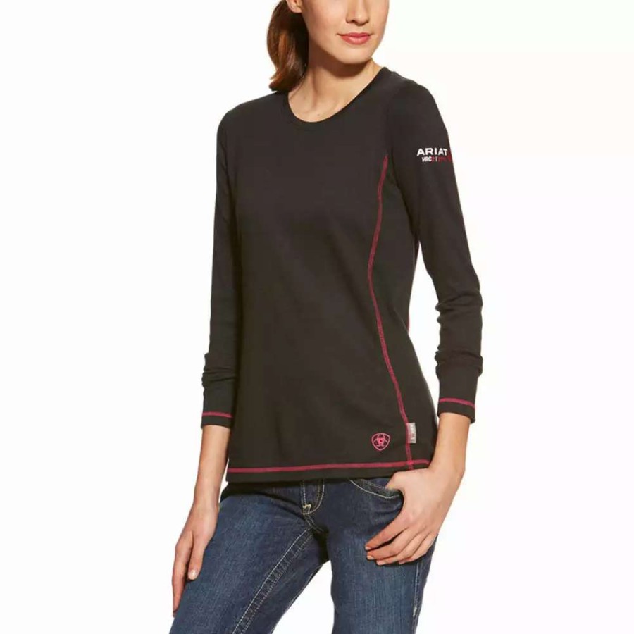 Fr/Work * | Ariat Womens Fr Polartec Powerdry T-Shirt 10015902