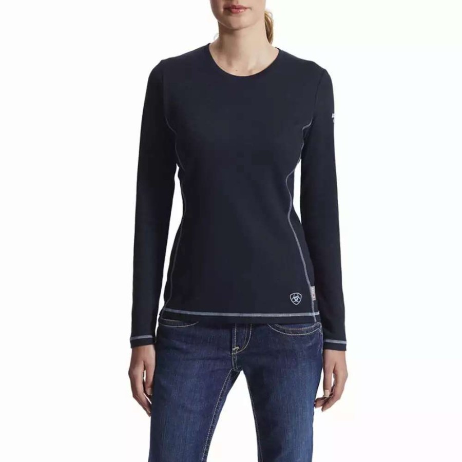 Fr/Work * | Ariat Womens Fr Polartec Powerdry T-Shirt 10015903