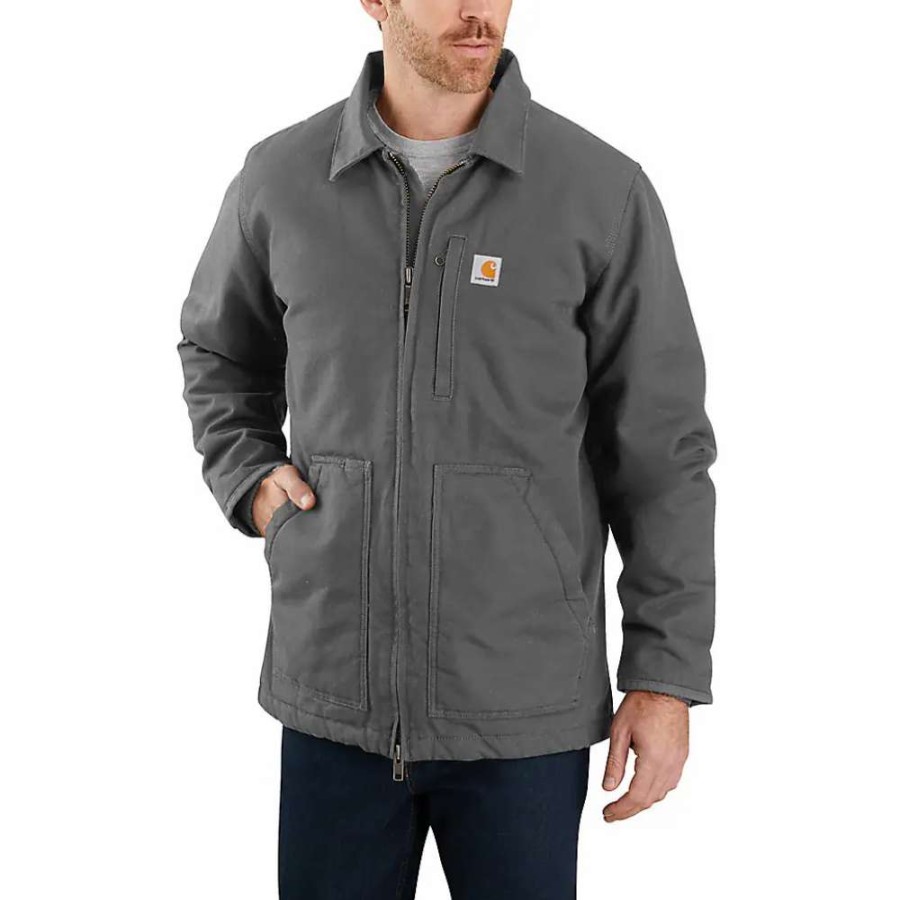 Fr/Work * | Carhartt Mens Work Sherpa Lined Coat 104293-Gvl