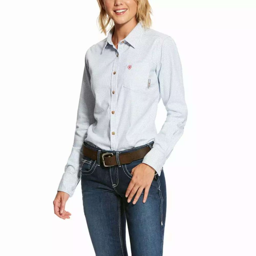 Fr/Work * | Ariat Womens Fr Hermosa Durastretch Work Shirt 10027850