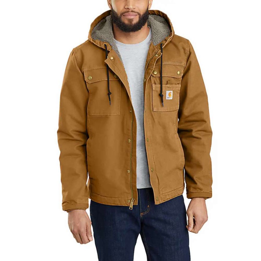 Fr/Work * | Carhartt Mens Washed Duck Jacket 103826-Brn